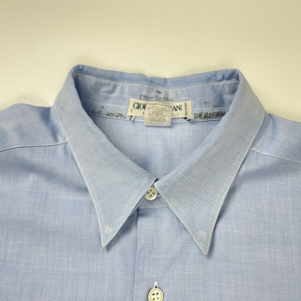 GIORGIO ARMANI LE COLLEZIONI ジョルジオアルマーニ / 80s ヴィンテージソリッドカラーシャツ SIZE：15 1/2
