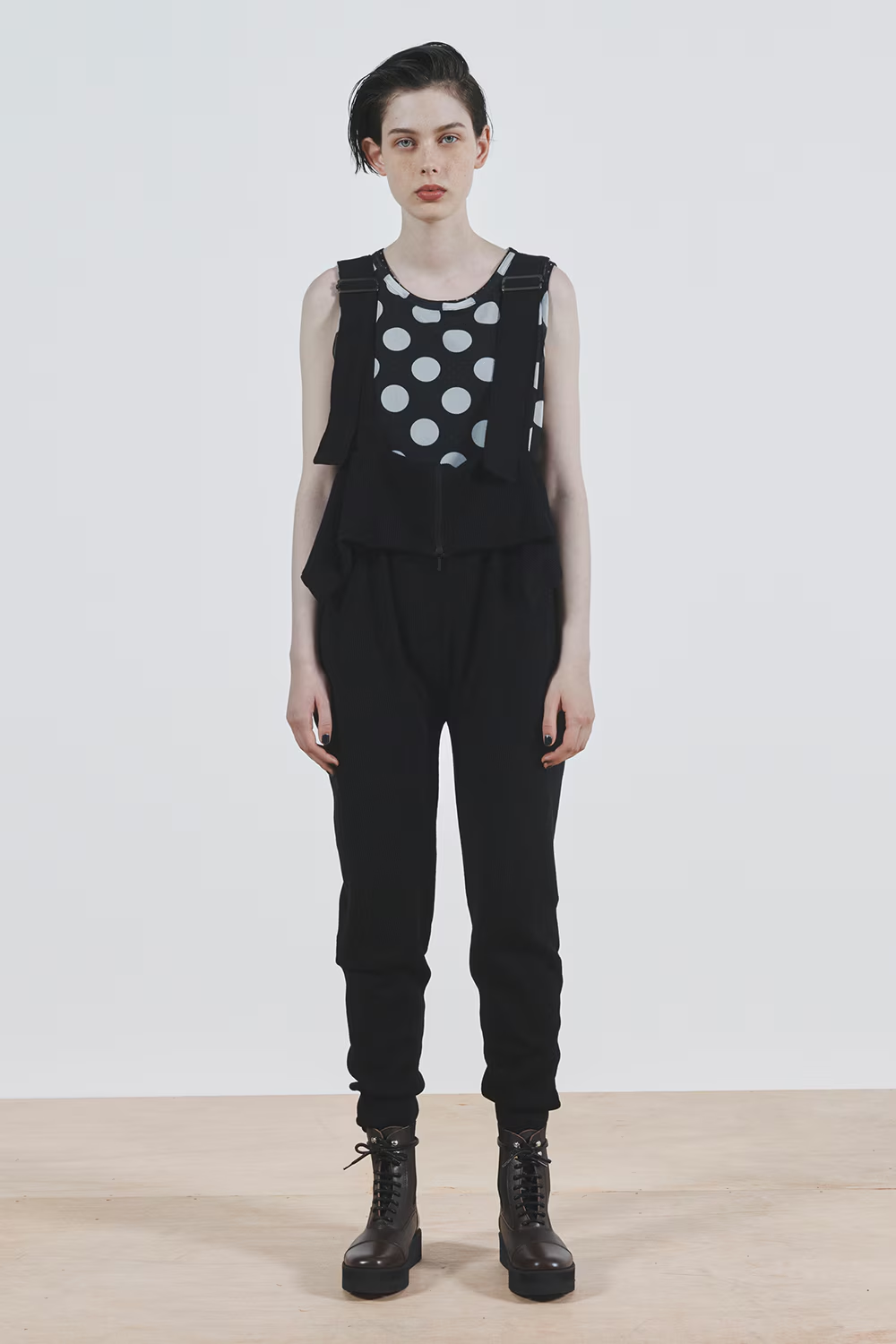 Y's ワイズ ヨウジヤマモト RISMAT by Y's / 20AWコレクションアイテム ニットサロペット モカブラウン SIZE:2