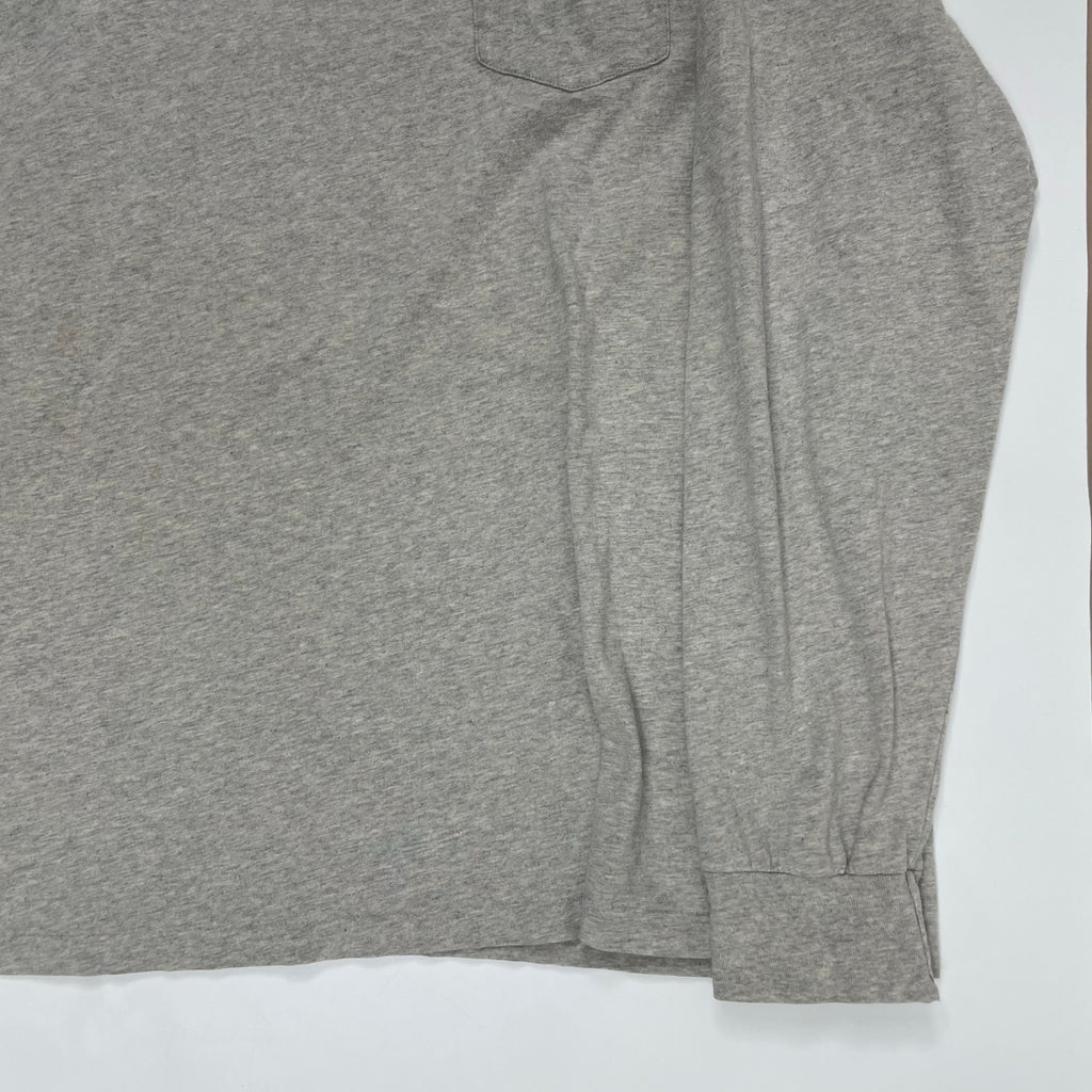 Polo by Ralph Lauren ポロバイラルフローレン / ヴィンテージ ポニー刺繍長袖Tシャツ グレー SIZE:XL