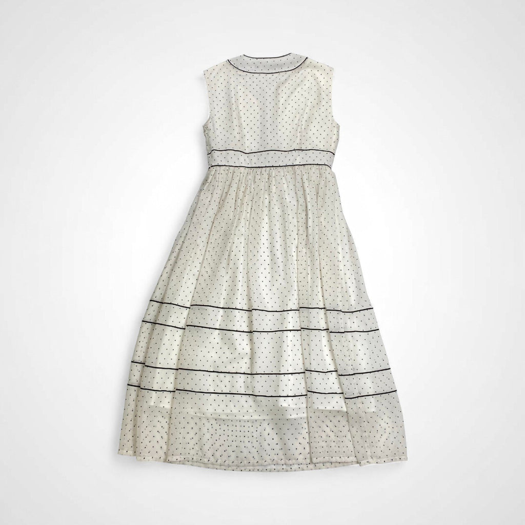 an another angelus アン アナザー アンジェラス / 配色ラインシアードットワンピース 参考定価：16,000+tax