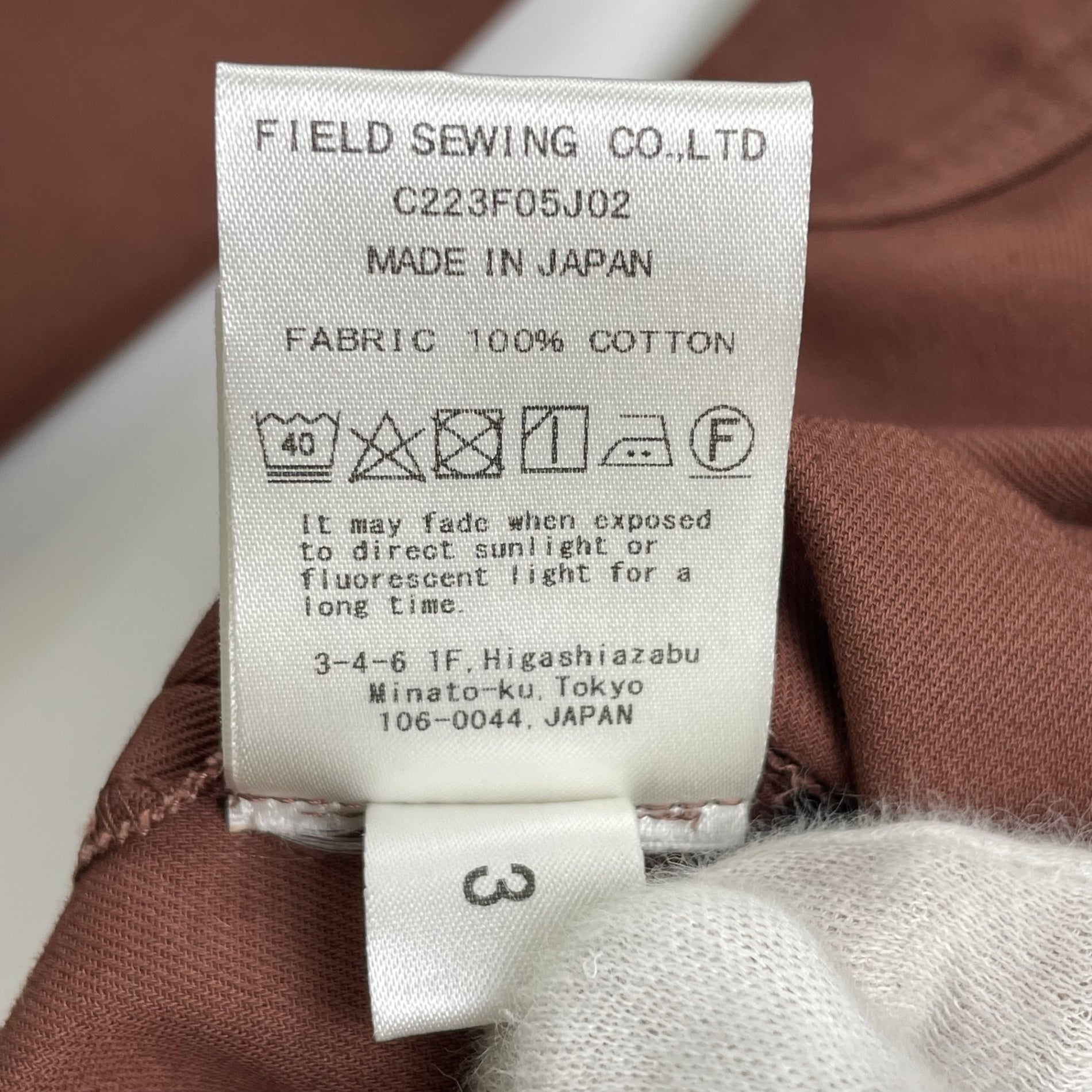 Cale カル / コットンギャバアノラック L'ECHOPPE取り扱い 参考定価：50,000+tax SIZE:3