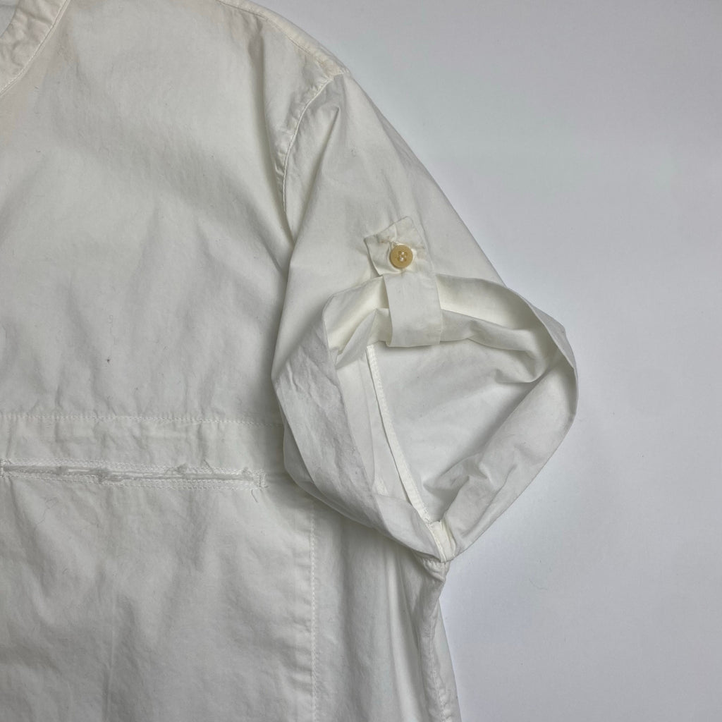 ISABEL BENENATO イザベル ベネナート / カラーレス ショートスリーブシャツ ホワイト SIZE:46