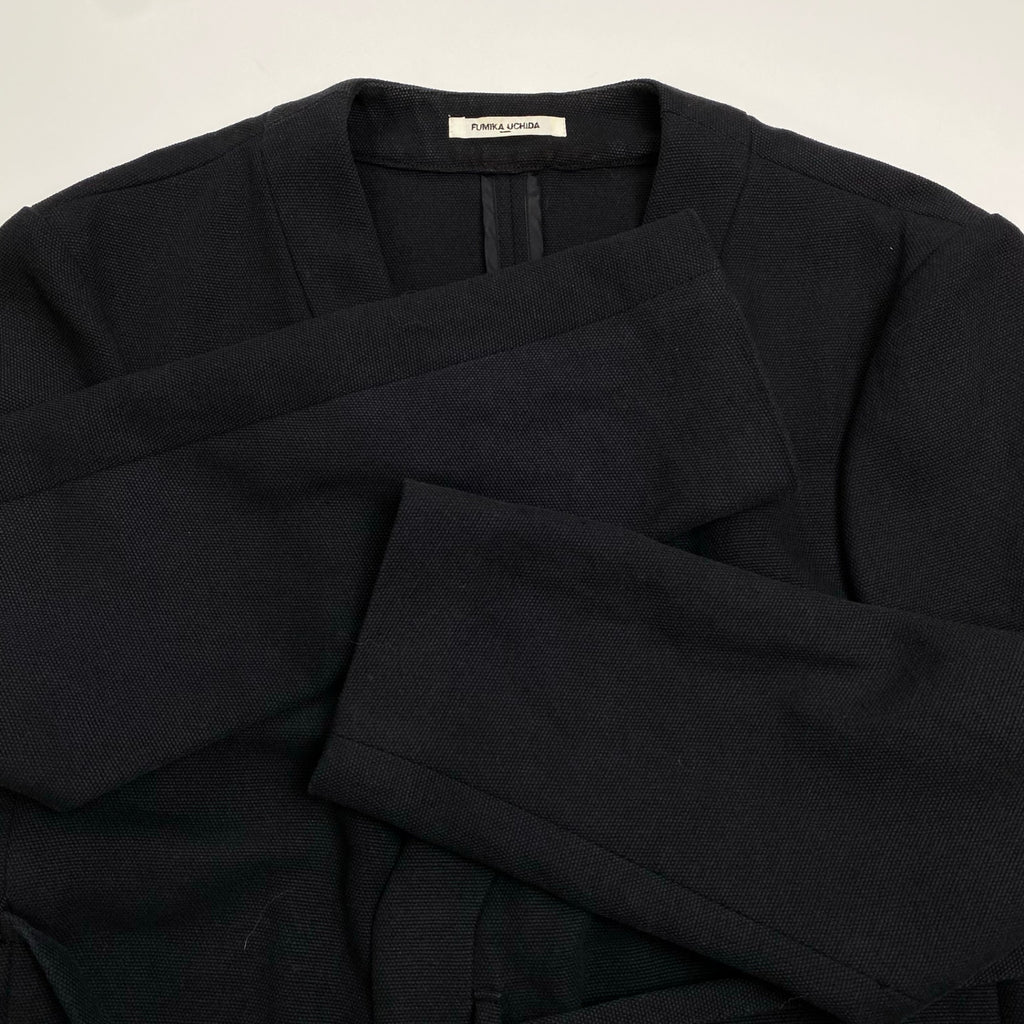 FUMIKA UCHIDA フミカ ウチダ / COTTON/LINEN NO COLLAR JACKET ノーカラージャケット SIZE:36