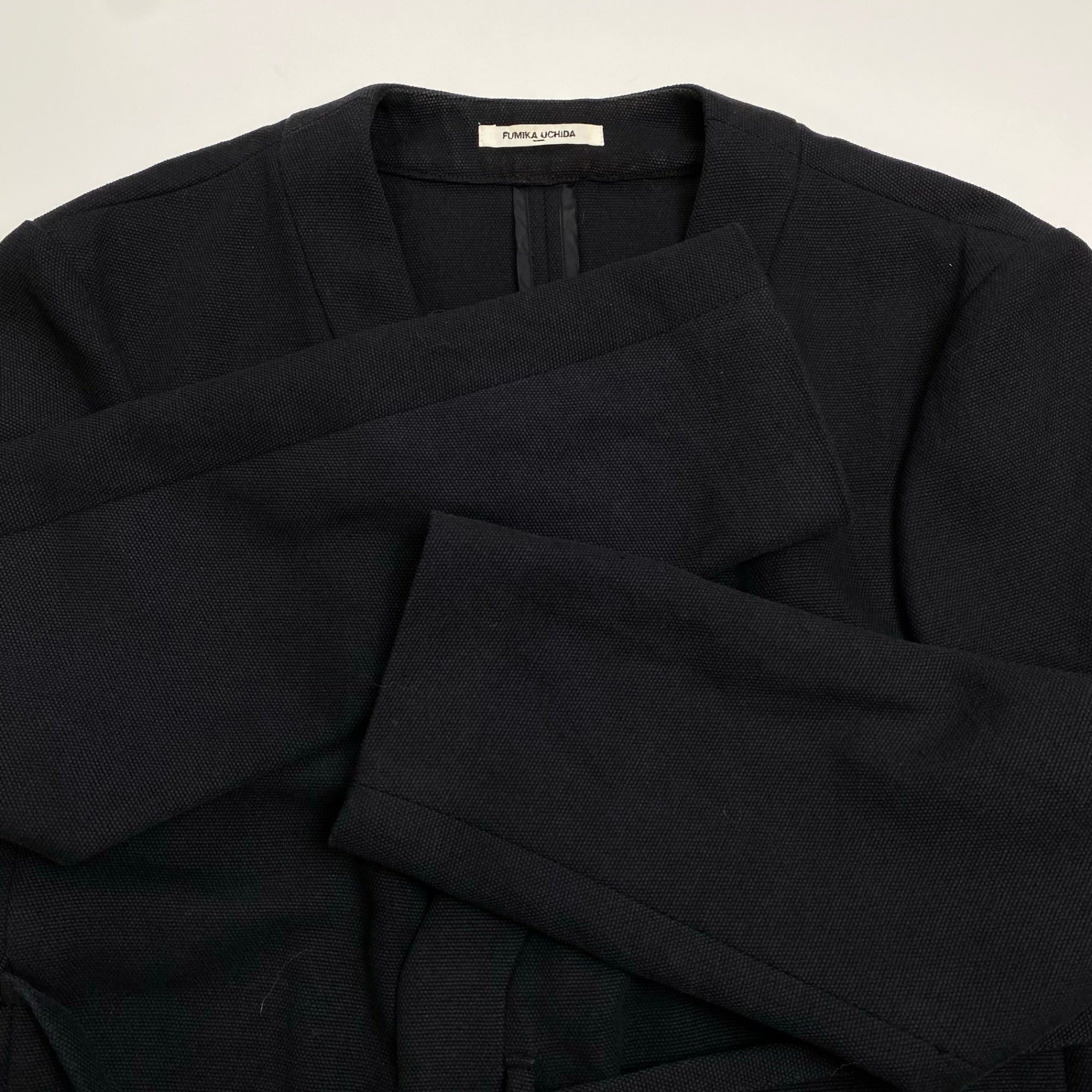 FUMIKA UCHIDA フミカ ウチダ / COTTON/LINEN NO COLLAR JACKET ノーカラージャケット SIZE:36