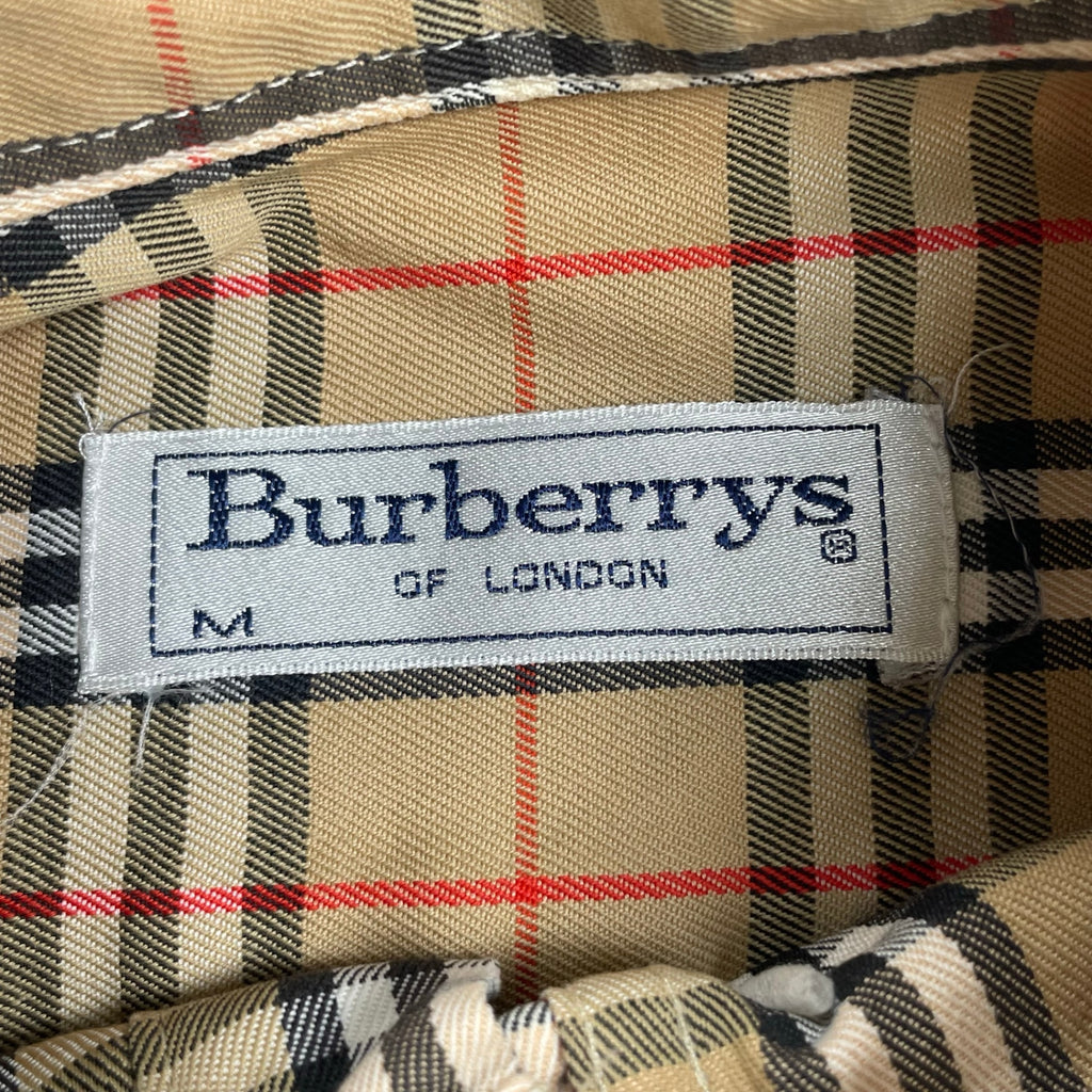 Burberrys バーバリーズ / 英国製 ボタンダウン ノヴァチェックシャツ SIZE：M