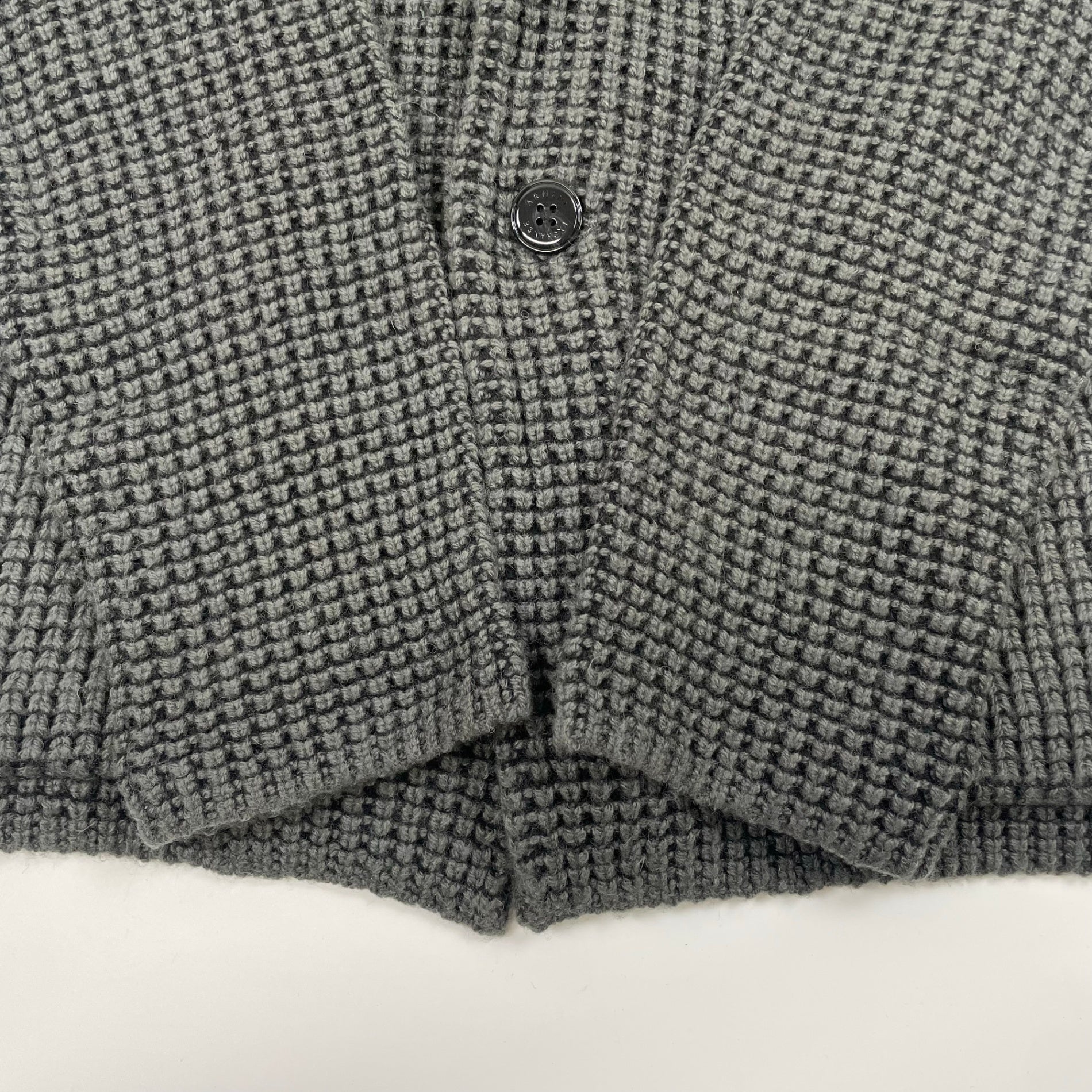 ARMANI EXCHANGE  アルマーニ エクスチェンジ / ワッフルニットショールカラーカーディガン  参考定価：35,000程度 SIZE:M