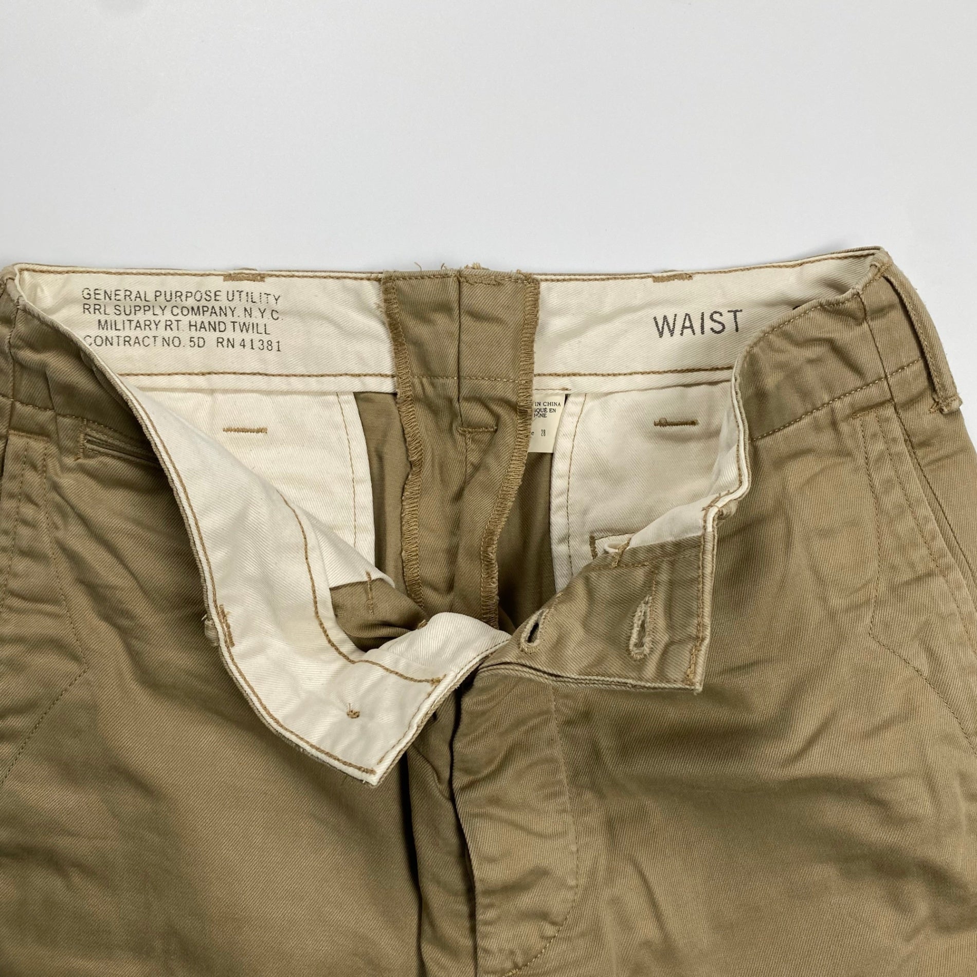 RRL ダブルアールエル / オフィサーズチノショーツ ハーフパンツ  参考定価：30,000程度 SIZE：W28