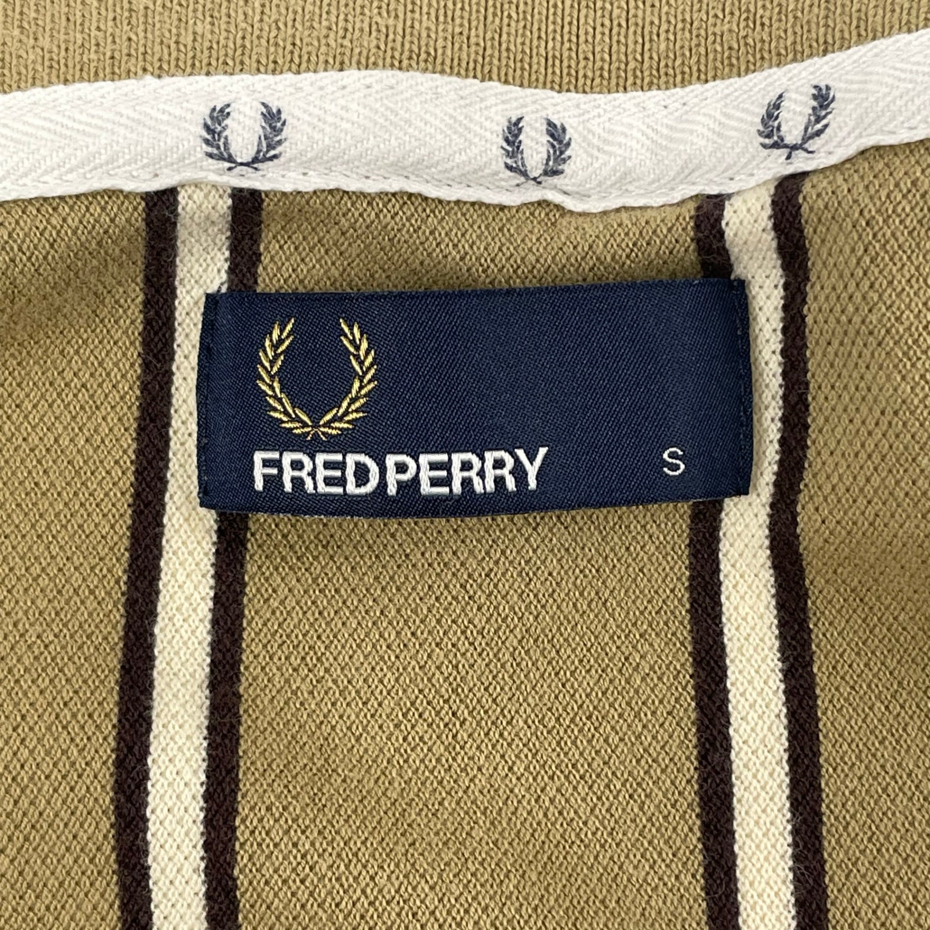 FRED PERRY × JOURNAL STANDARD / 別注 ストライプポロシャツ 参考定価：18,000程度 SIZE:S