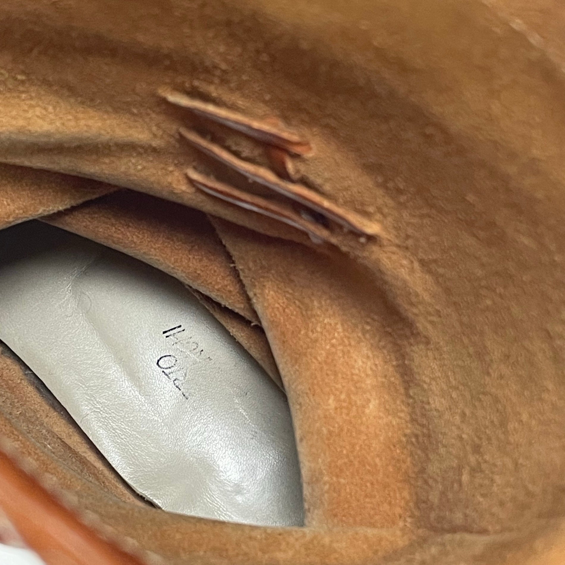 VINTAGE ヴィンテージ / フリンジレザーブーツ ブラウン Y2K イタリア製 SIZE:24.5cm程度