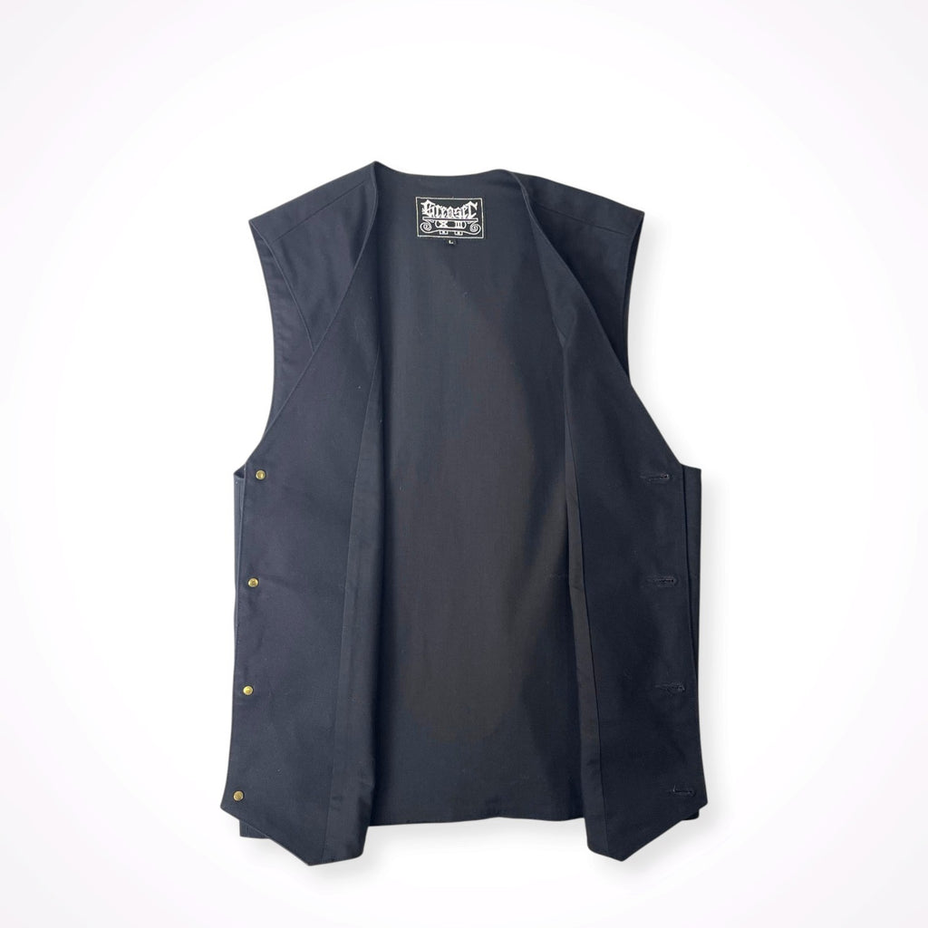 GREASER / 刺繍ロゴツイルヘビーベスト 参考定価：15,000程度 SIZE:L