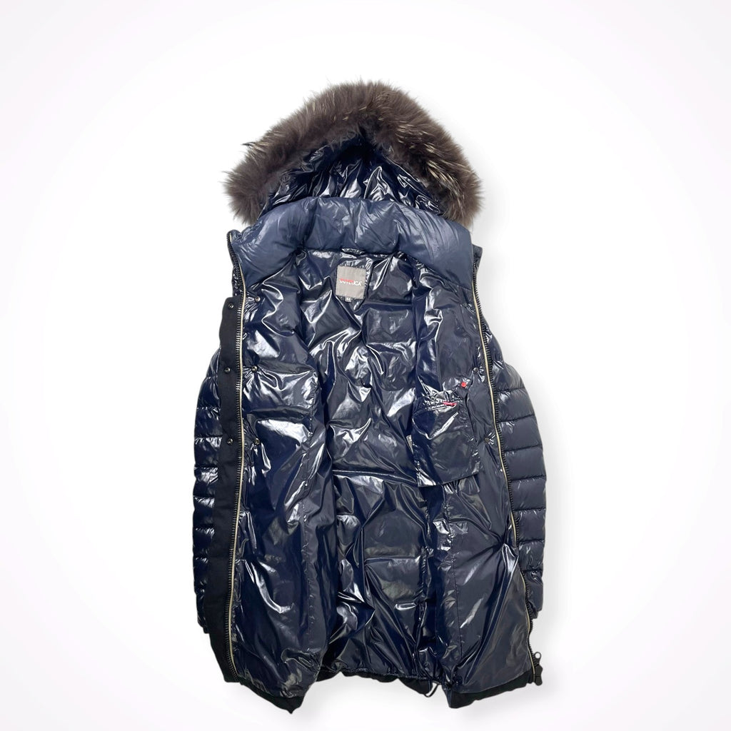 DUVETICA / ウールカシミヤMIX切替ダウンコート 参考定価：120,000程度 SIZE:44