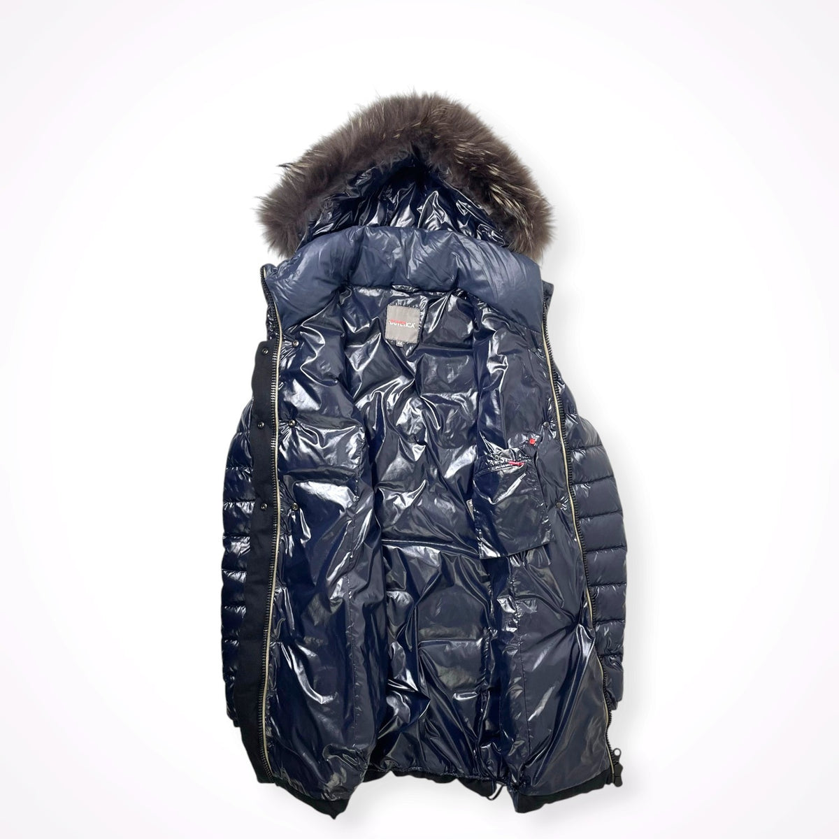 DUVETICA / ウールカシミヤMIX切替ダウンコート 参考定価：120,000程度 SIZE:44