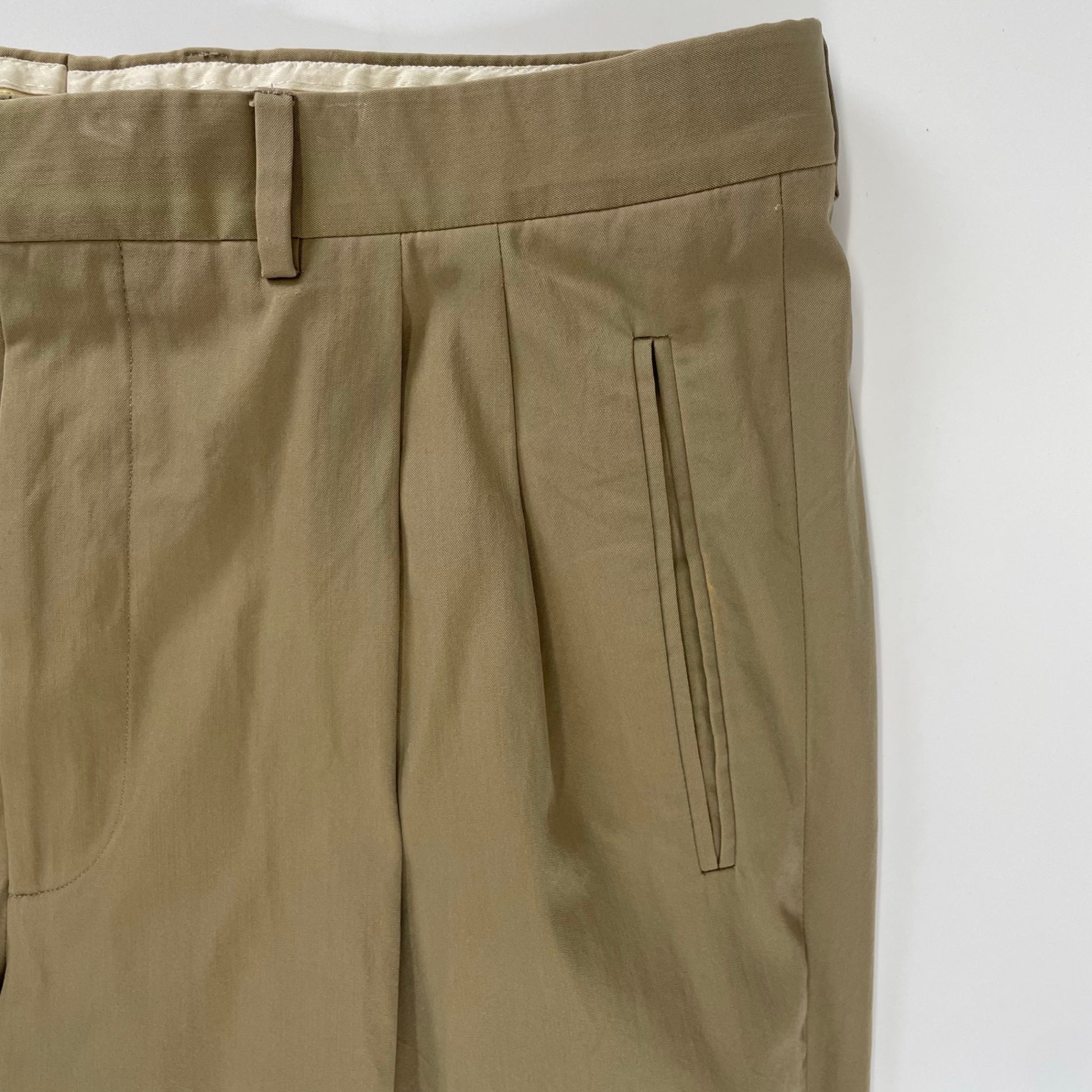 GIORGIO ARMANI ジョルジオアルマーニ / 80s BORGO21 ヴィンテージ ギャバジンスラックス SIZE:W90