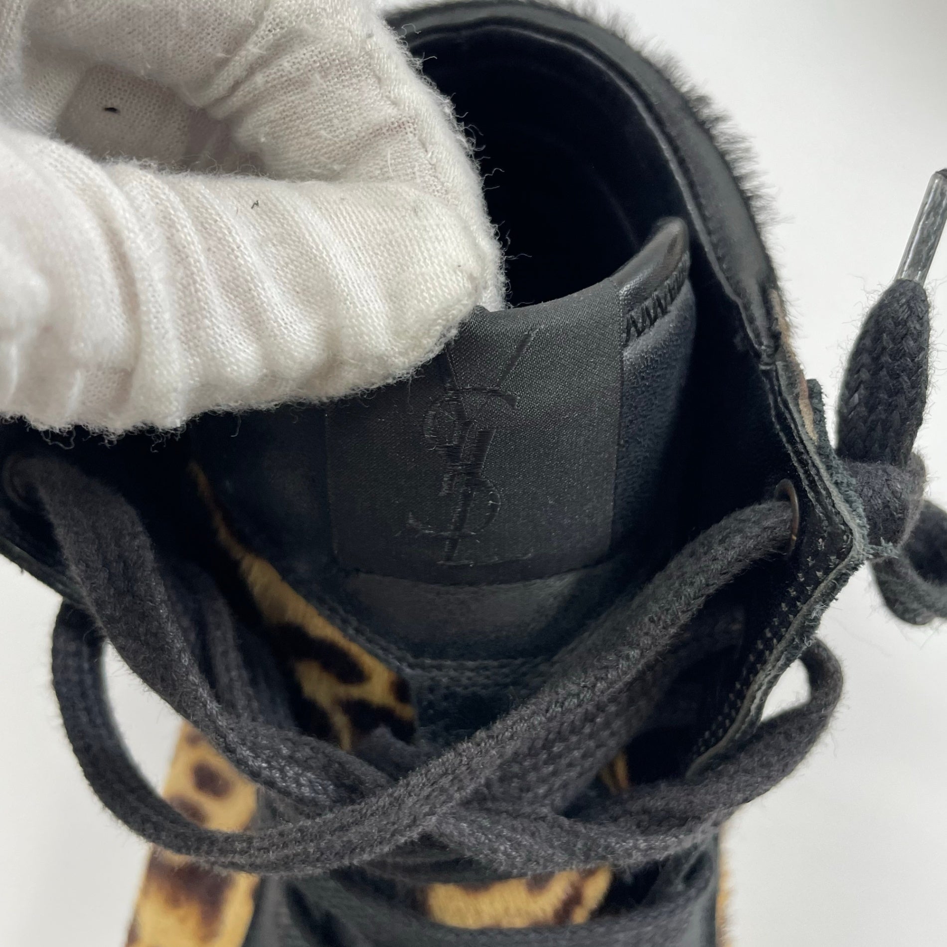 Yves Saint Laurent / レオパードハイカットスニーカー 参考定価：70,000程度 SIZE:41