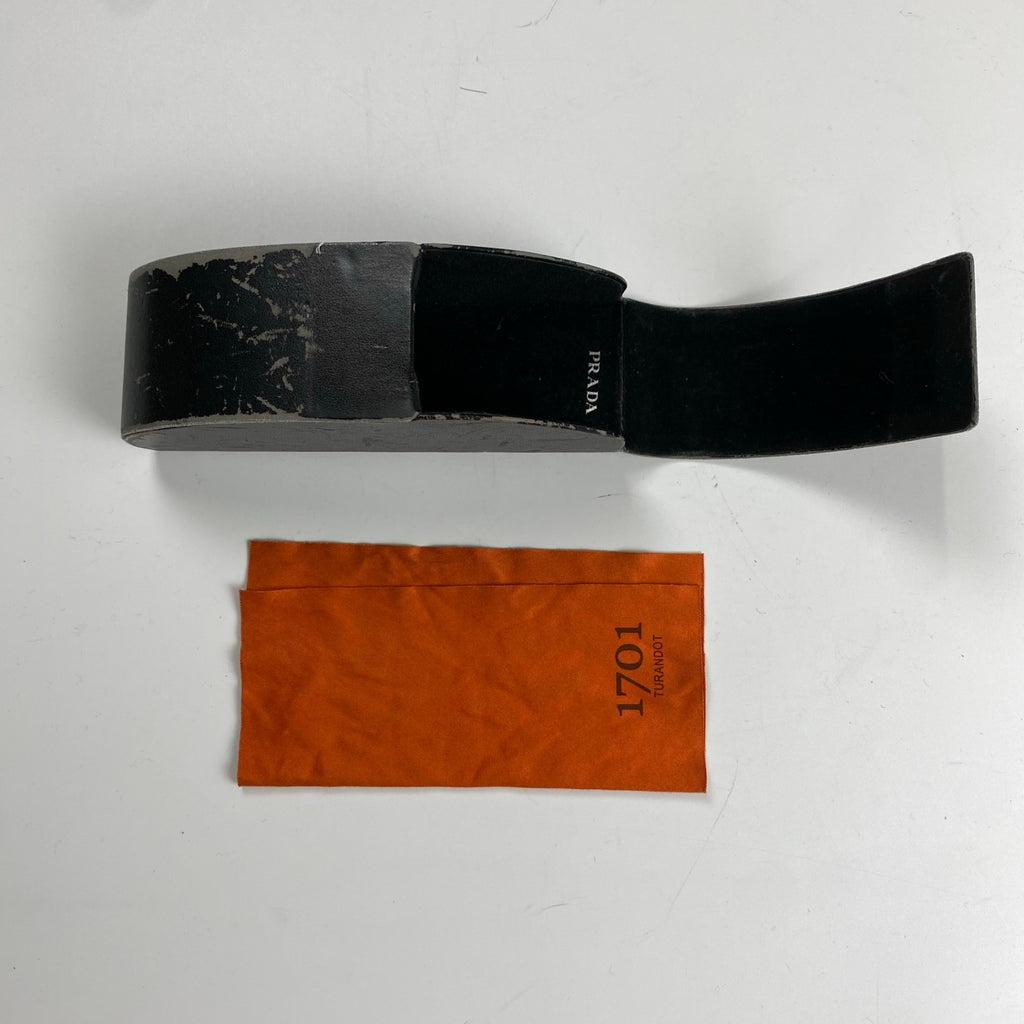 PRADA プラダ / ハーフリム 伊達メガネ 度なしクリアレンズ