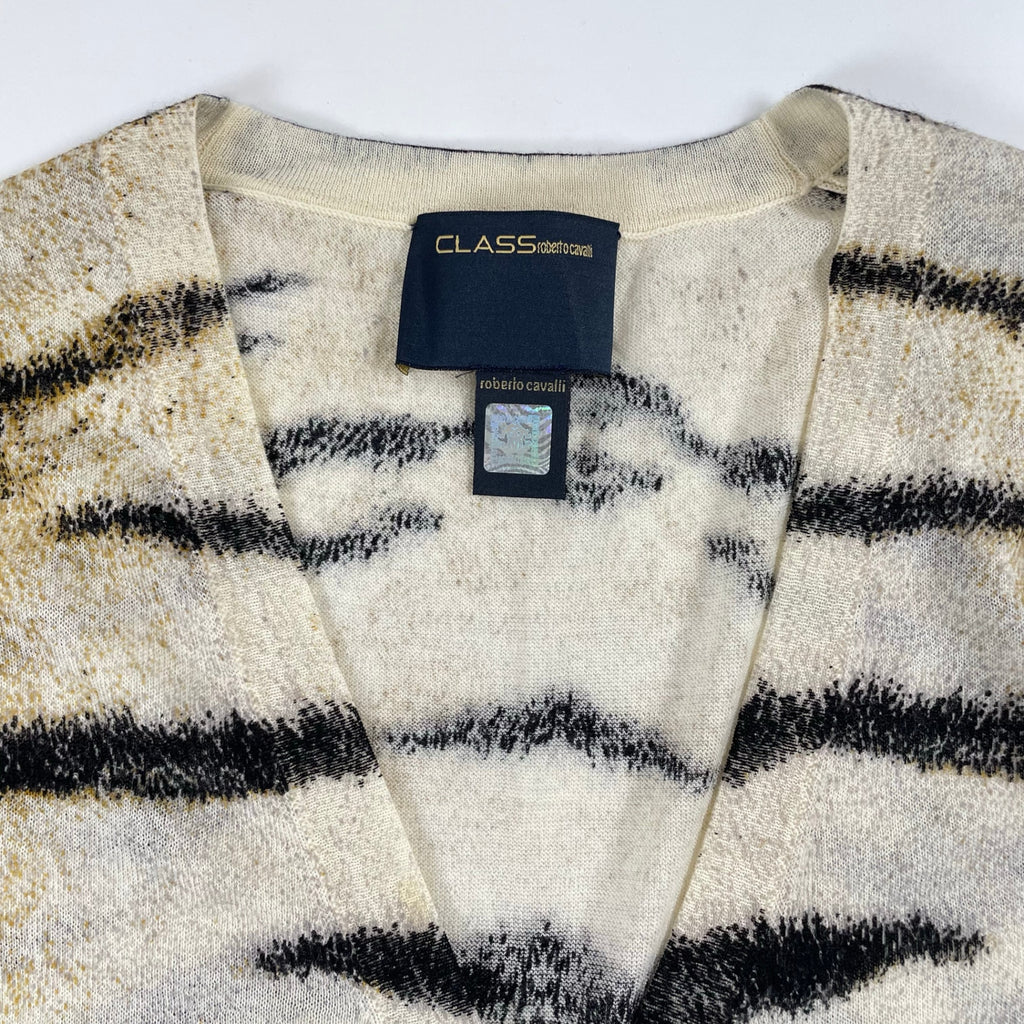 CLASS roberto cavalli / レオパード柄 アンサンブルカーディガン 参考定価：130,000程度 SIZE:42
