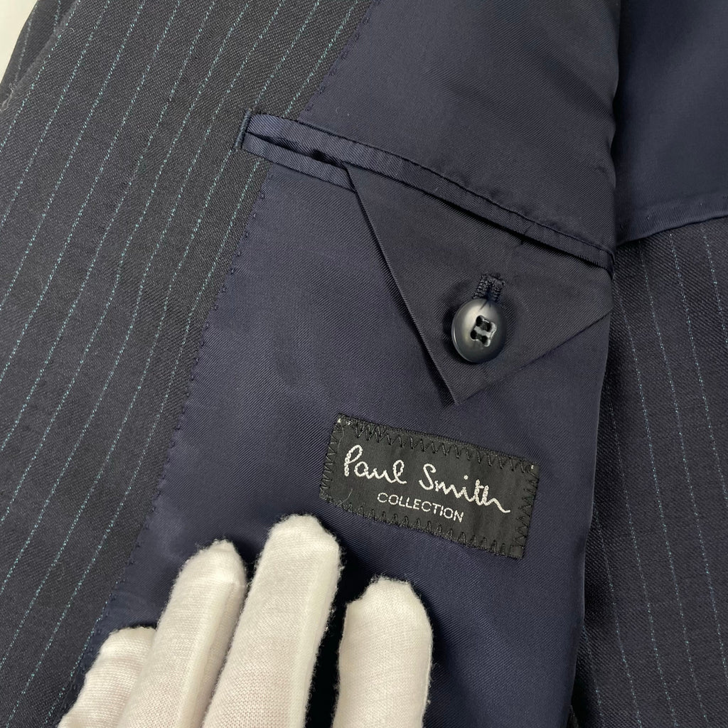Paul Smith COLLECTION / セットアップダブルスーツ ストライプ 参考定価：150,000程度 SIZE:L