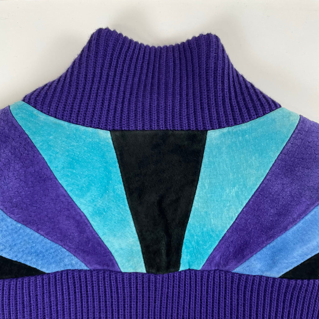 VINTAGE / 〈Bob Mackie〉スウェード×ニットジャケット