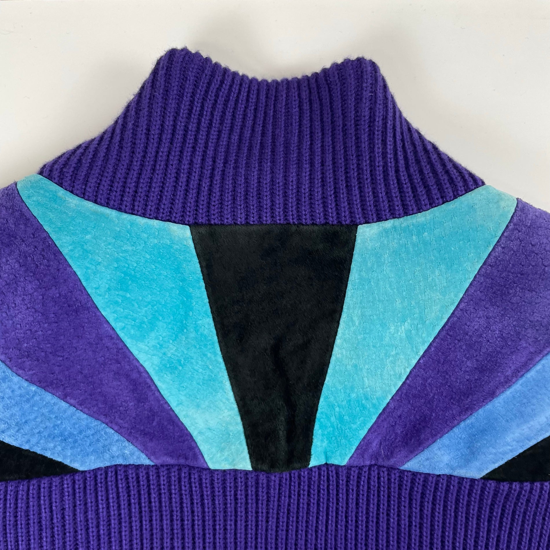VINTAGE / 〈Bob Mackie〉スウェード×ニットジャケット