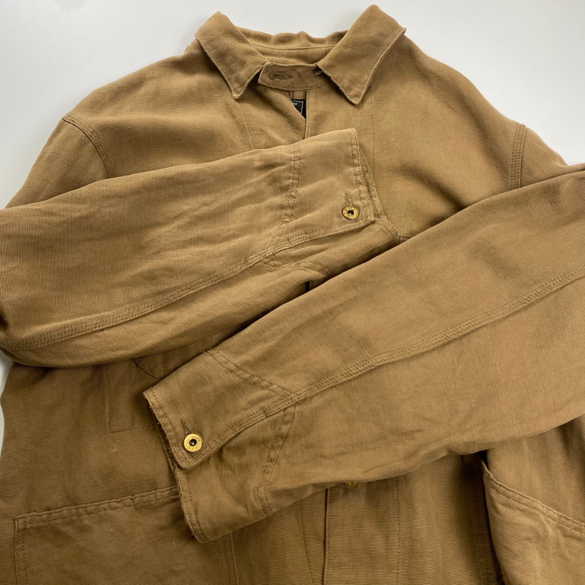 68&BROTHERS シクスティーエイト&ブラザーズ / カバーオール ブラウン 月桂樹ボタン USA製 SIZE:L