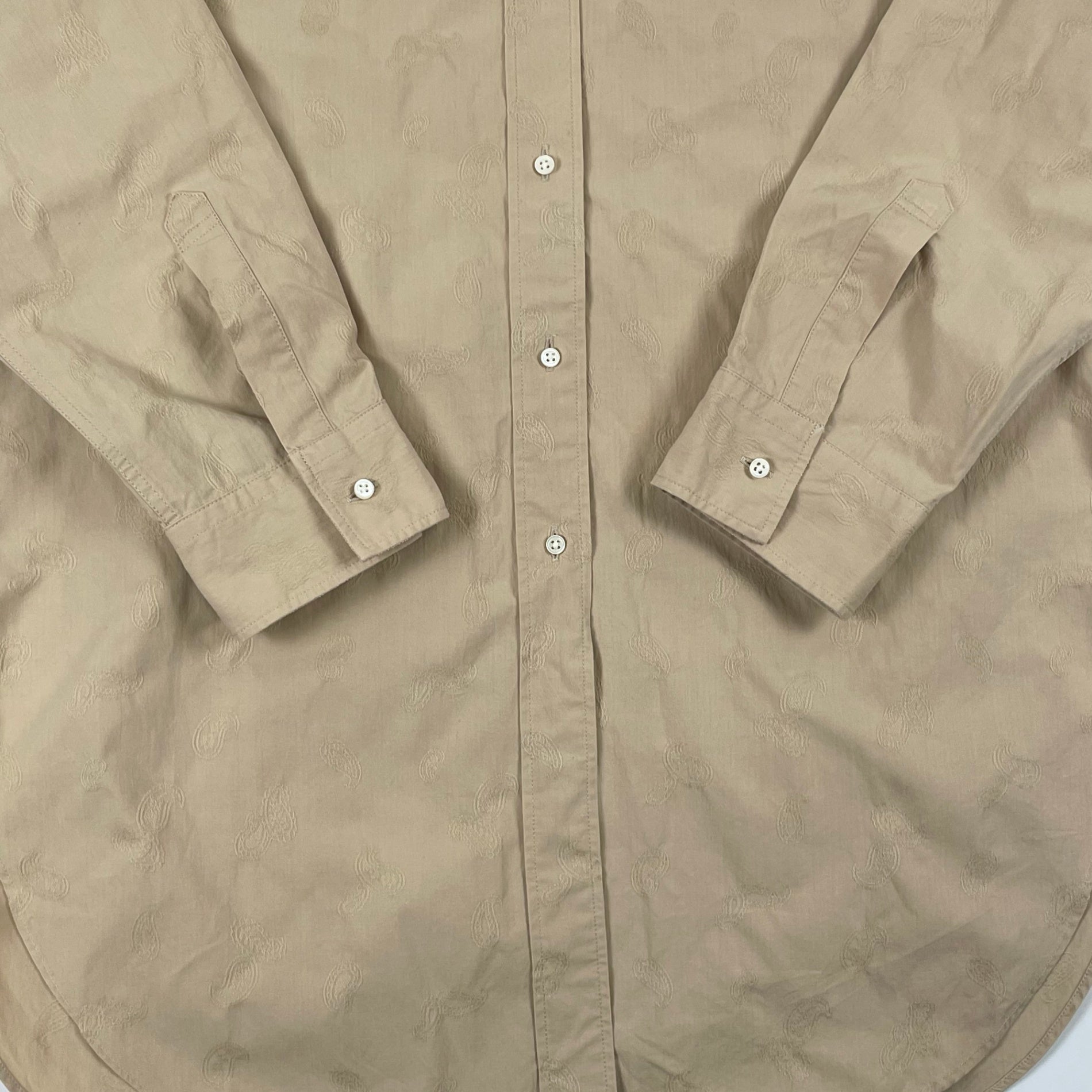 HOPE NATURAL / ジャガードバンドカラーシャツ 参考定価：17,000程度 SIZE:XL