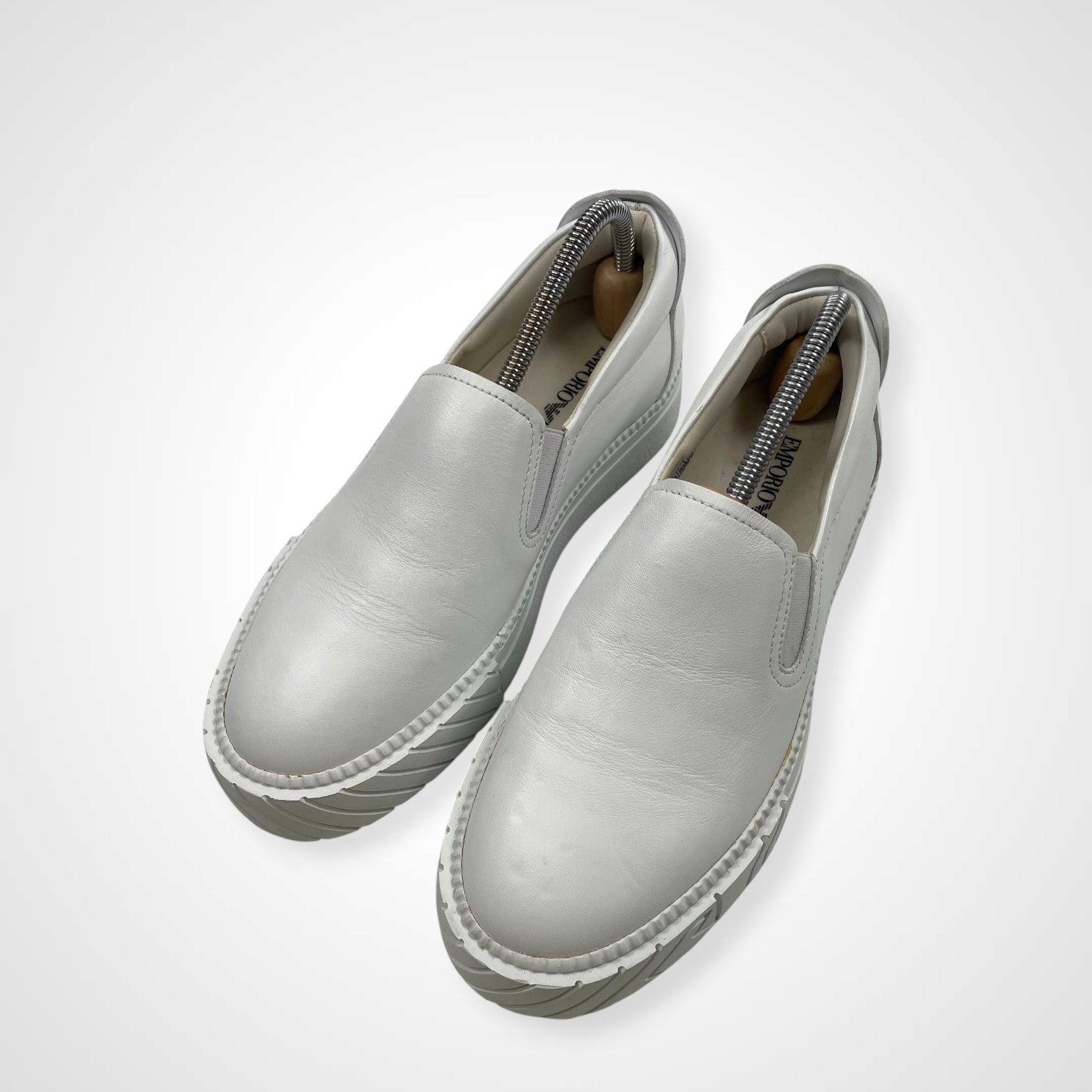 EMPORIO ARMANI エンポリオ アルマーニ / スリッポンスニーカー 試着程度 参考定価：40,000程度 SIZE:US6