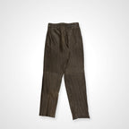 VINTAGE ヴィンテージ / 〈JEAN PIERRE MICHELET〉 再構築デザインストライプレザーパンツ SIZE：42