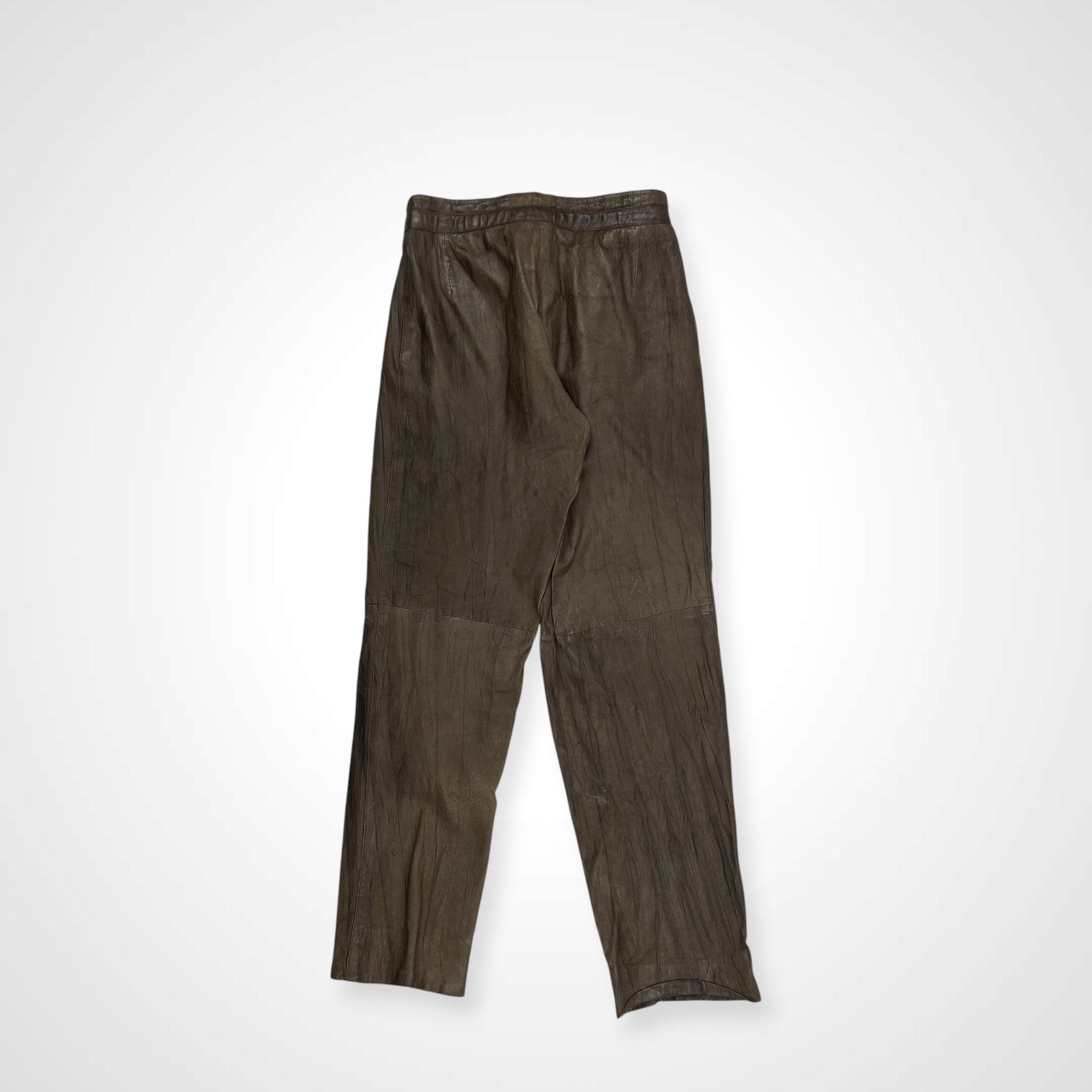 VINTAGE ヴィンテージ / 〈JEAN PIERRE MICHELET〉 再構築デザインストライプレザーパンツ SIZE：42