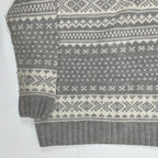 LORENZO MAGNI ロレンツォ マグニ / ノルディックニットパーカー イタリア製 参考定価：26,000程度 SIZE:L