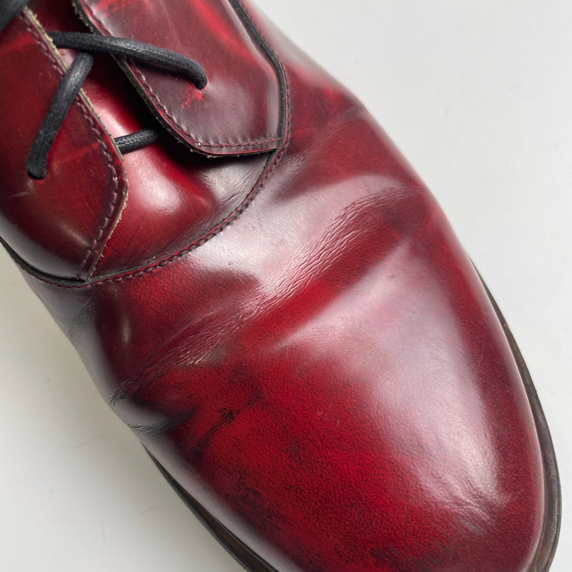 MM6 Maison Martin Margiela メゾンマルタンマルジェラ / シャドー加工 ダービーシューズ MADE IN ITALY SIZE:39(24.5cm程度)