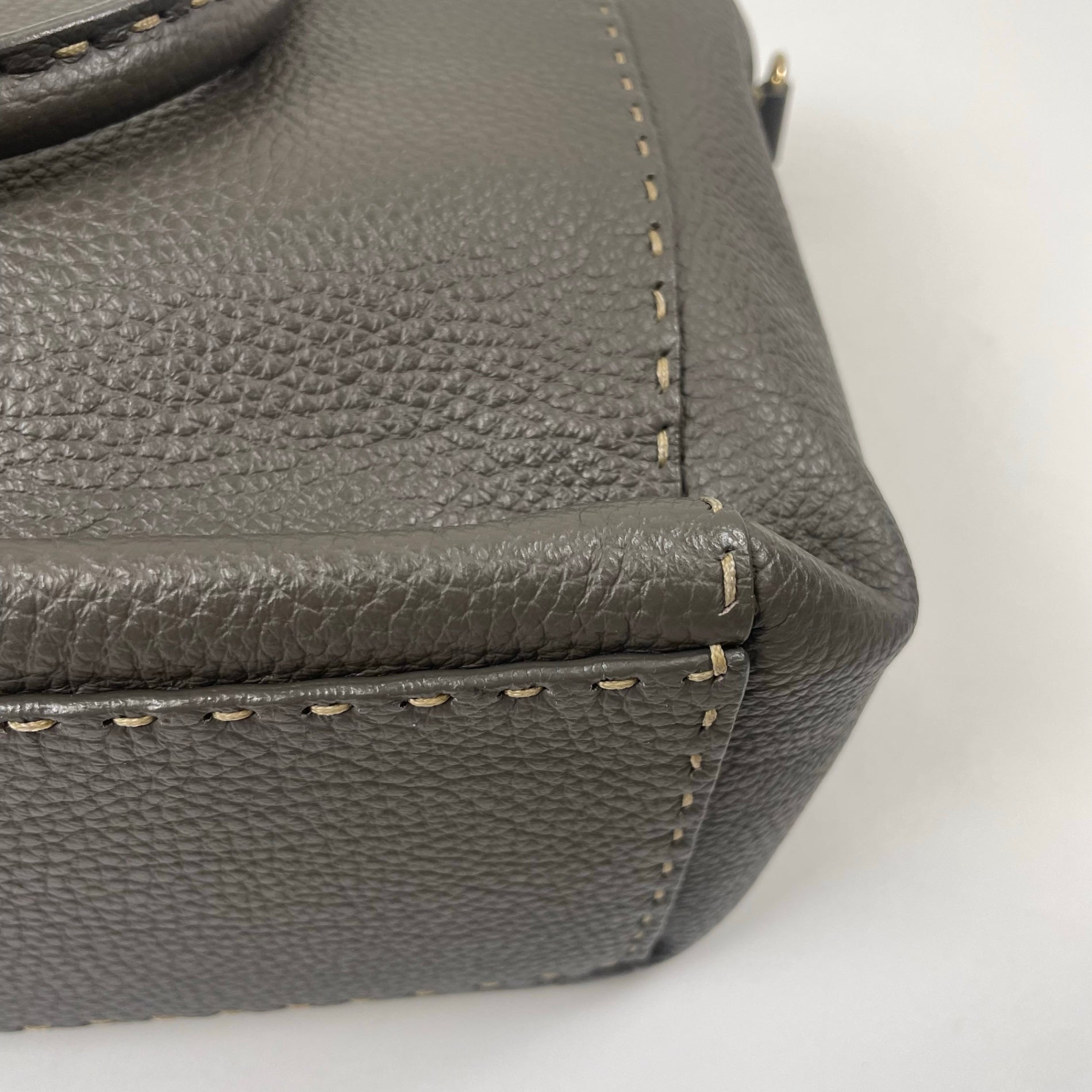 FRANCO DESSI フランコ・デッシ / レザーハンドステッチ2WAYバッグ 参考定価：90,000程度