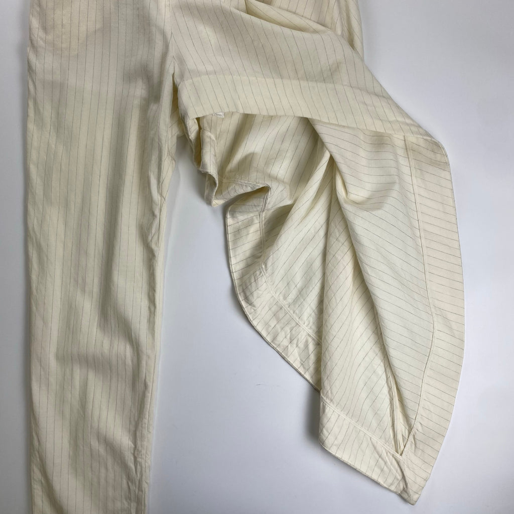 FACETASM ファセッタズム / イレギュラーバーティカルストライプパンツ ホワイト SIZE：1