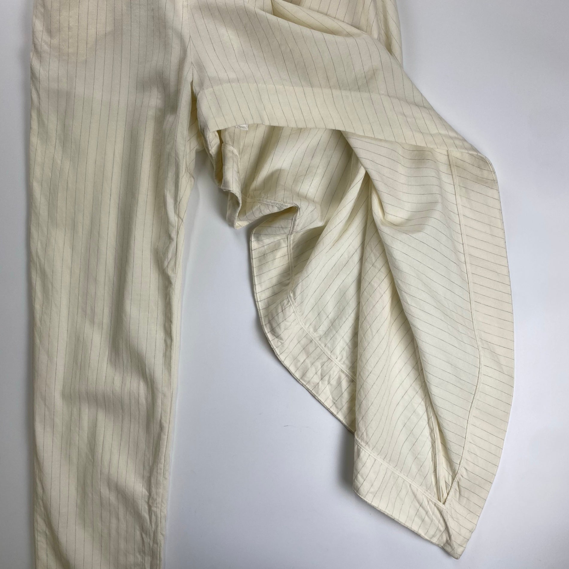 FACETASM ファセッタズム / イレギュラーバーティカルストライプパンツ ホワイト SIZE：1