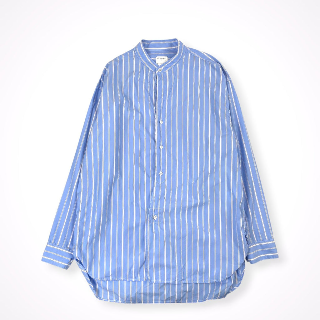 ROYAL NAVY / バンドカラーストライプシャツ 参考定価：9,000+tax SIZE:1