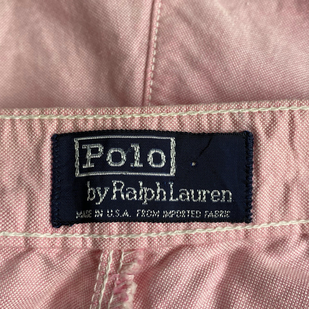 ～90s Polo by Ralph Lauren ポロ バイ ラルフローレン / グルカトラウザーズ 2タック ピンク USA製 SIZE：W34 L34