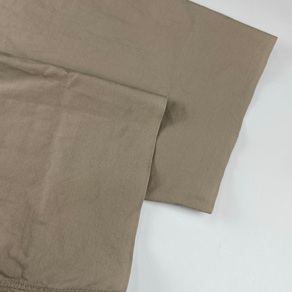 AURALEE オーラリー / SELVEDGE WEATHER CLOTH SHIRTS オープンカラー シャツ ベージュ 参考定価：22,000+tax SIZE：3