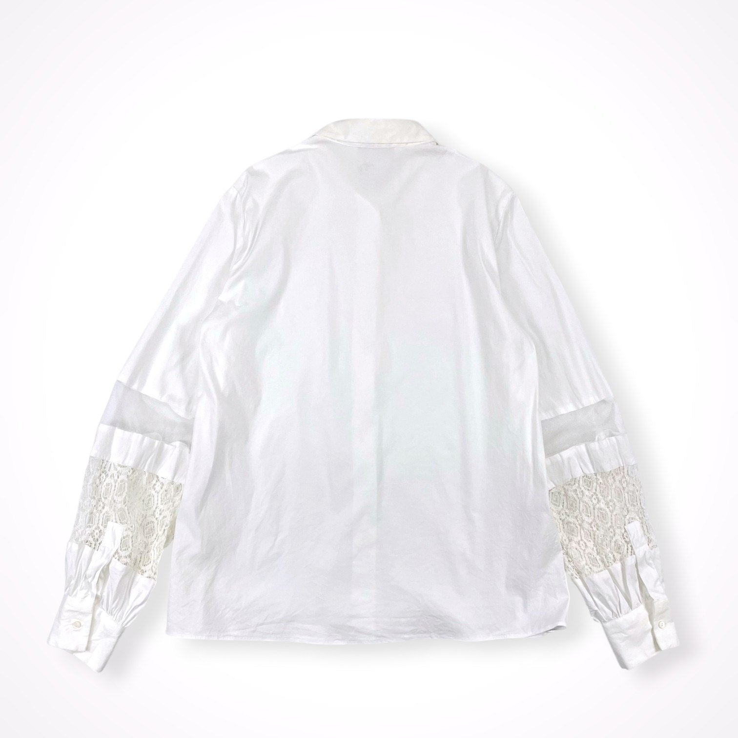 FABIANA FILIPPI / レース切替シャツ 参考定価：100,000程度 SIZE:S(L程度)