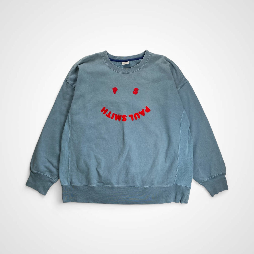 PS PAUL SMITH ピーエス ポールスミス / ハッピースマイルロゴスウェット 参考定価：16,000+tax SIZE:M