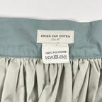 DRIES VAN NOTEN / ポリエステルタフタスカート ブルーグレー 参考定価：70,000程度 SIZE:36