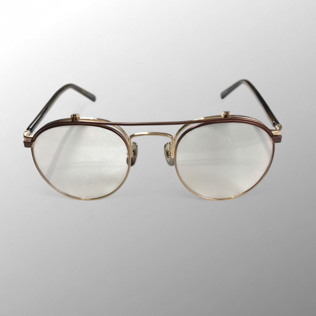 金子眼鏡 メタルシリーズ / 跳ね上げ2ブリッジ 度なしクリアレンズ 47□22-146 参考定価：60,000+tax