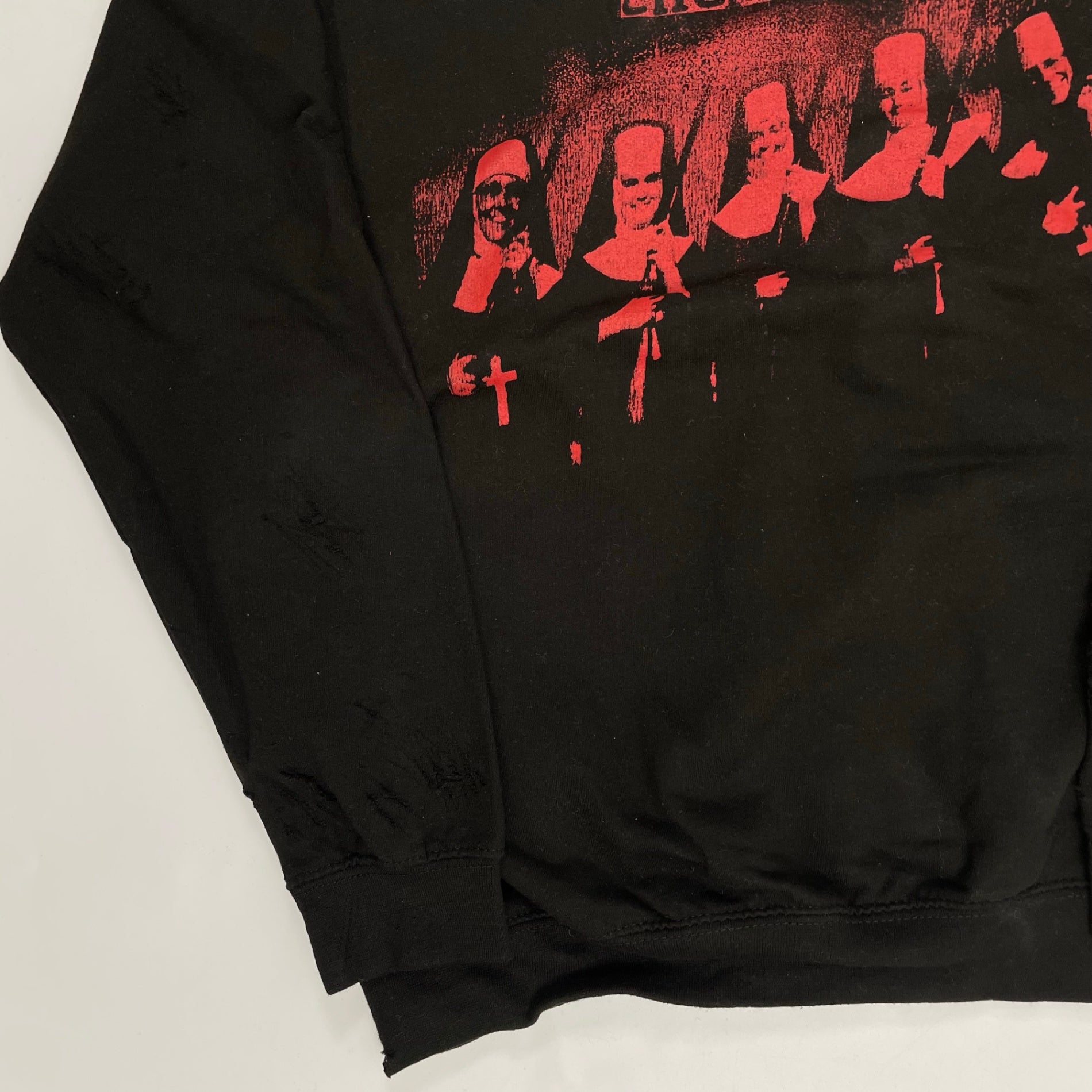 RAGE AGAINST THE MACHINE レイジアゲインストザマシーン / ダメージ加工 オフィシャルパーカー ブラック SIZE：L