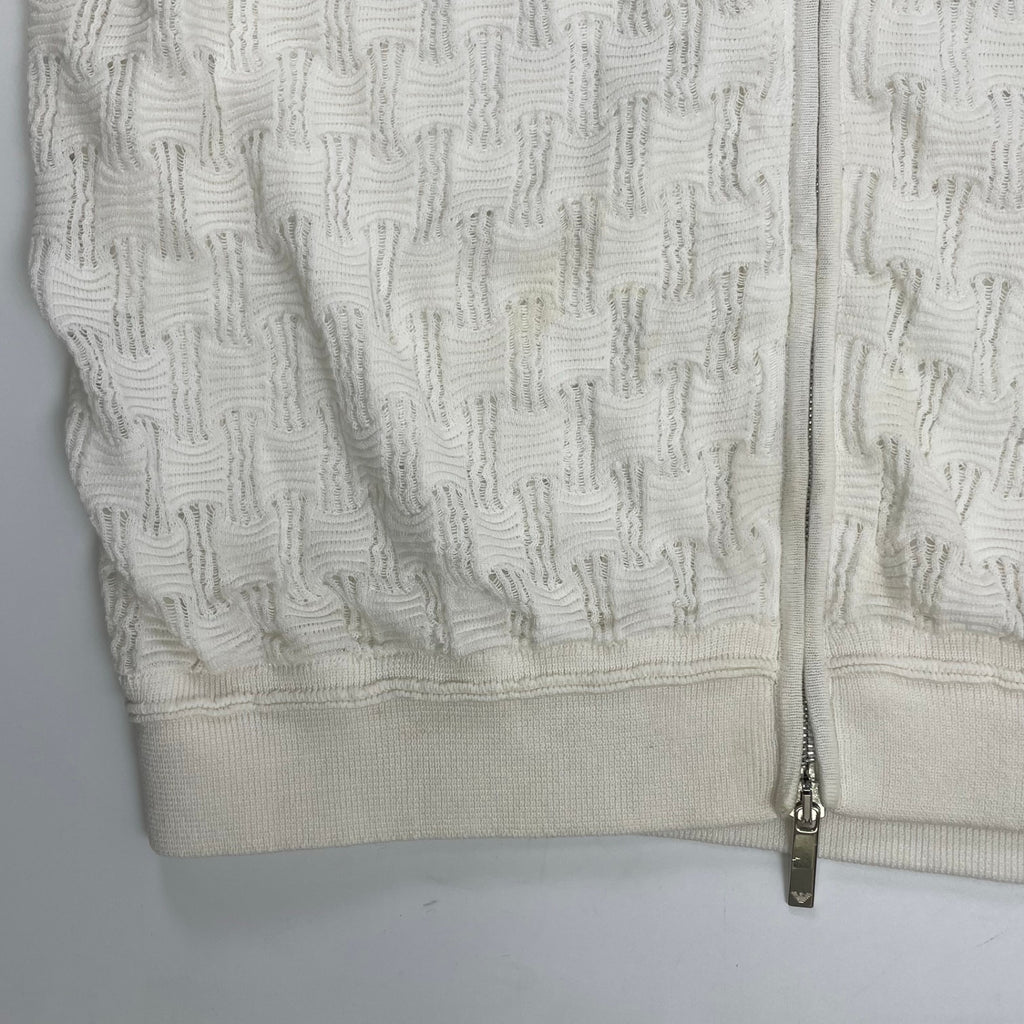 EMPORIO ARMANI エンポリオ アルマーニ / ニットフーディーベスト 参考定価：40,000程度 SIZE:L