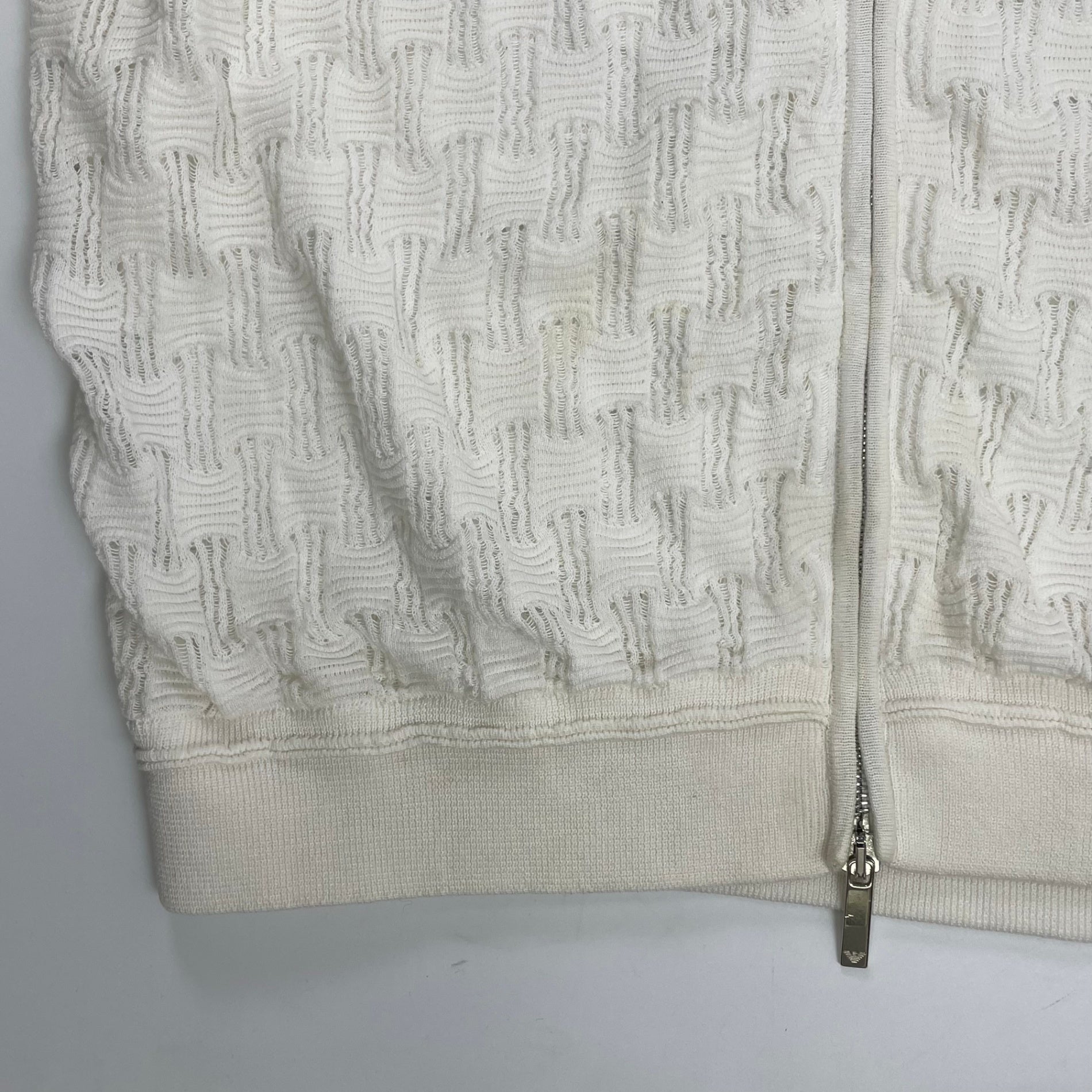 EMPORIO ARMANI エンポリオ アルマーニ / ニットフーディーベスト 参考定価：40,000程度 SIZE:L