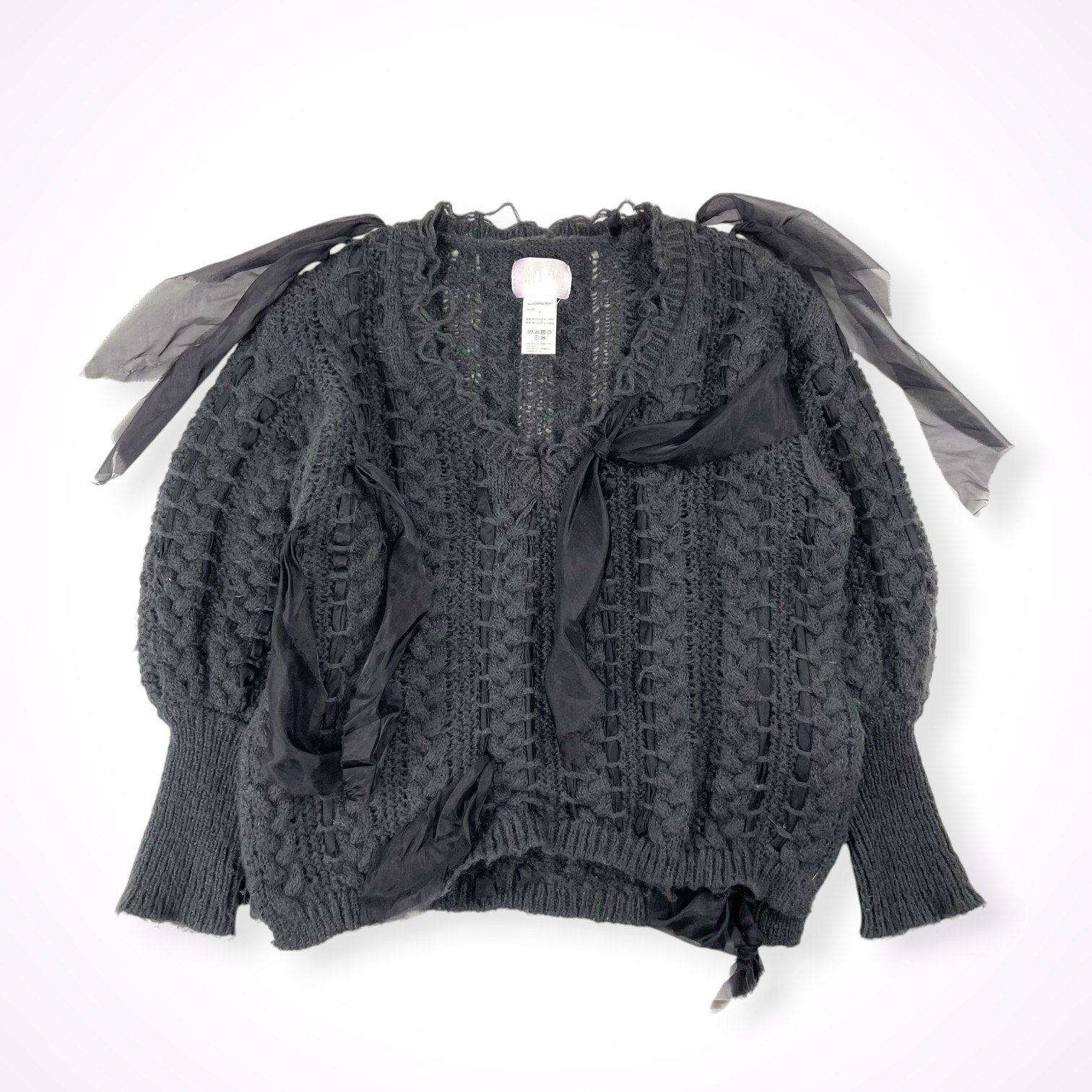 J1U by LA BELLE ETUDE / 25AW リボンステッチニット SIZE:FREE