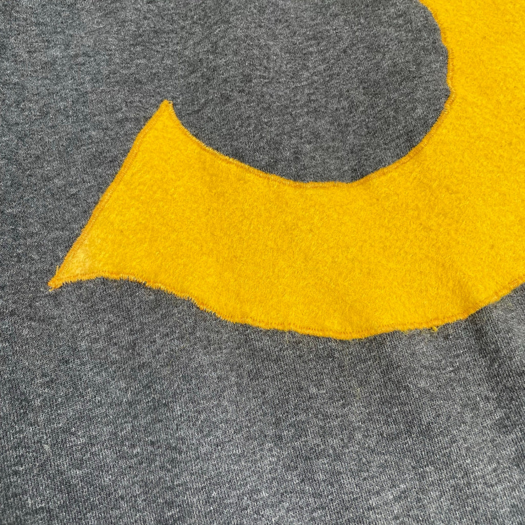 VINTAGE ヴィンテージ / Sロゴスウェット グレー×イエロー SIZE:XL程度