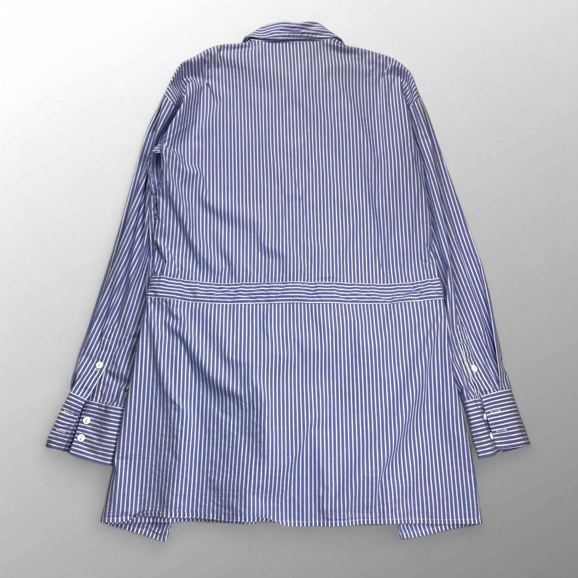 DESIGNERS REMIX CHARLOTTE ESKILDSEN / ストライプシャツ チュニック ウエストベルト 参考定価：25,000程度 SIZE：36(FREE SIZE)