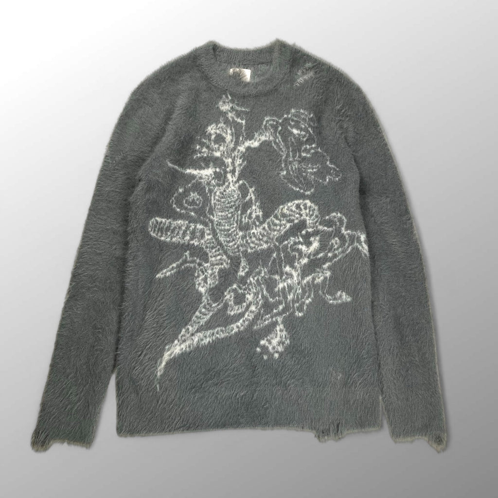 NUTEMPEROR ヌートエンペラー ナットエンペラー / Vegetable Project モヘアニット グレー SIZE：2