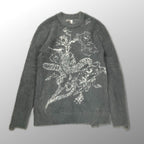 NUTEMPEROR ヌートエンペラー ナットエンペラー / Vegetable Project モヘアニット グレー SIZE：2