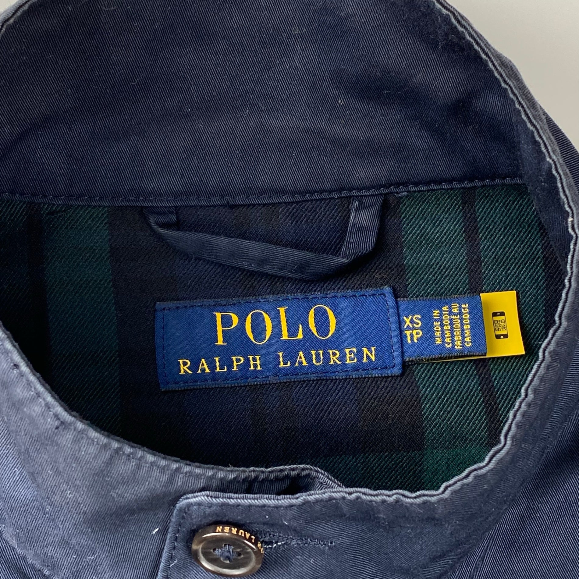 POLO RALPH LAUREN ポロラルフローレン / スウィングトップ ポニー刺繍 ブラックウォッチ裏地 SIZE:XS