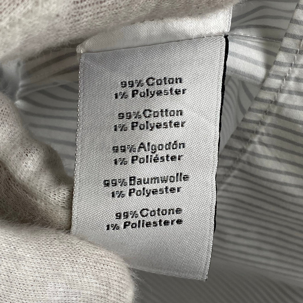 HERMES エルメス / シェーヌダンクル柄 ストライプ シャツ セリエボタン SIZE:40（L程度）